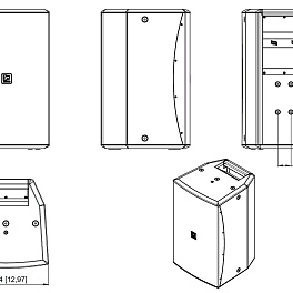 AUDAC VEXO110/W, двухполосная акустическая система